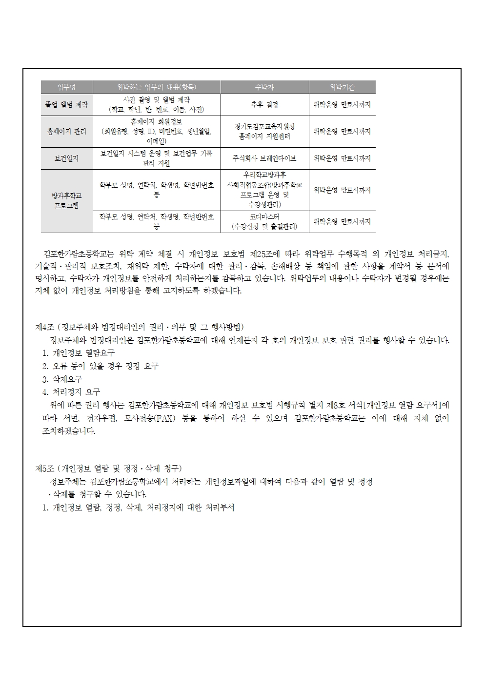 2026년도 개인정보 처리방침 개정(김포한가람초)0610최종004